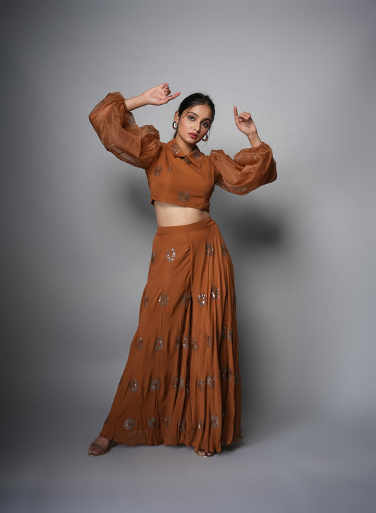 Rust Co-ord Set Coord Aynaa