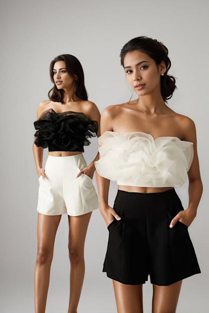 Frill crop top